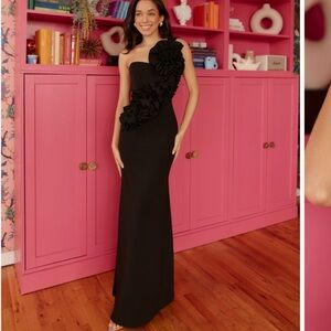 Bestsy & Adam One Shoulder Gown